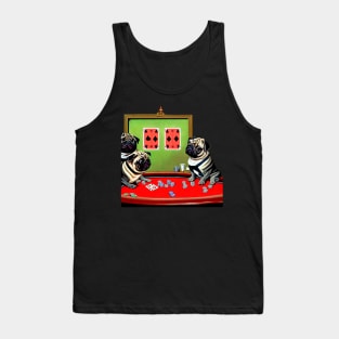 Pugs playing poker Tank Top